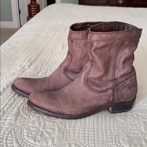 Frye Short Boots, Brown, Size 6M